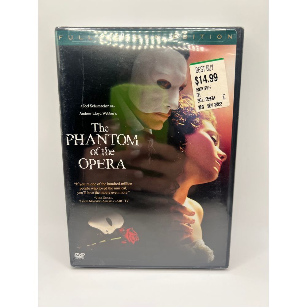 The Phantom‎ of The Opera DVD 2004 Full Screen Edition SEALED PG-13
